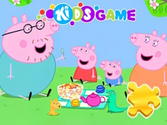 Spēle Jigsaw Puzzle: Peppa Pig Family Picnic