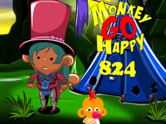 Spēle Monkey Go Happy Stage 824