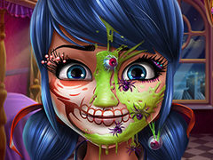 Spēle Dotted Girl Halloween Makeup