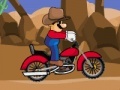Spēle Cowboy Mario bike