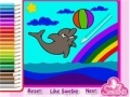 Spēle Cute Dolphin Coloring