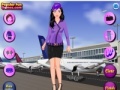 Spēle Dress up flight attendant