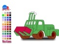 Spēle tractor coloring