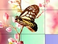 Spēle Pink butterflies slide puzzle