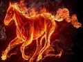 Spēle Flame horse puzzle