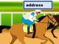 Spēle Horse racing typing