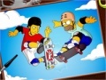 Spēle Skatings Simpsons online coloring page