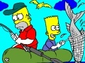 Spēle Bart And Homer to Fishing
