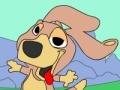 Spēle Surfing Doggie: Online Coloring Page