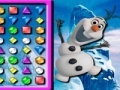 Spēle Frozen Olaf Bejeweled