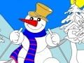 Spēle Snowman Coloring Game