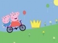 Spēle Peppa Pig on bike
