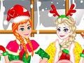 Spēle Elsa And Anna Christmas Day