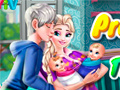 Spēle Pregnant Elsa Twins Birth