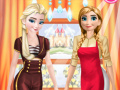Spēle Elsa And Anna Work Dress Up  