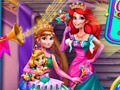 Spēle Anna And Ariel Princess Ball Dress Up