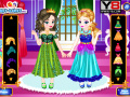 Spēle Baby Elsa With Anna Dress Up