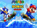 Spēle Mario vs Sonic Skiing