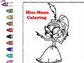 Spēle Miss Moon Coloring  