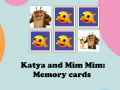 Spēle Kate and Mim Mim: Memory cards