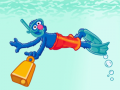 Spēle 123 Sesame Street: Underwater Sink or Float