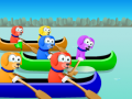Spēle The big Puppy Canoe race