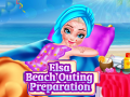 Spēle Elsa Beach Outing Preparation