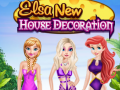 Spēle Elsa New House Decoration