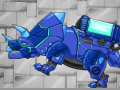 Spēle Combine! Dino Robot Tyrano Red + Tricera Blue