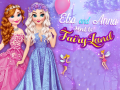 Spēle Elsa and Anna Sent to Fairyland