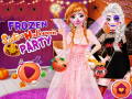 Spēle Frozen Sisters Halloween Party