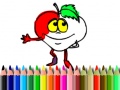 Spēle Back To School: Fruits Coloring