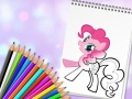 Spēle Cute Pony Coloring Book