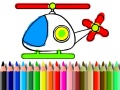 Spēle Back To School Helicopter Coloring