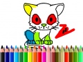 Spēle Back To School: Cat Coloring