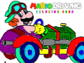 Spēle Mario Driving Coloring Book