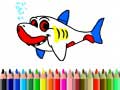 Spēle Back To School: Shark Coloring Book