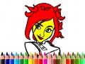 Spēle Back To School: Cute Girl Coloring