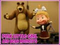 Spēle Pink Little Girl and Bear Moments