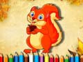 Spēle Squirrel Coloring Book