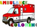 Spēle Ambulance Trucks Coloring Pages