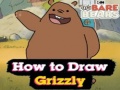 Spēle We Bare Bears How to Draw Grizzly