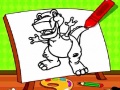 Spēle Easy Kids Coloring Dinosaur