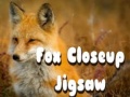 Spēle Fox Closeup Jigsaw