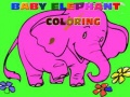 Spēle Baby Elephant Coloring