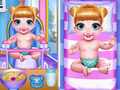 Spēle Twins Lovely Bathing Time