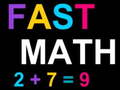 Spēle Fast Math
