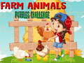 Spēle Farm Animals Puzzles Challenge