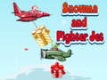 Spēle Snowman and Fighter Jet