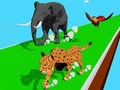 Spēle Animal Transform Race 3D